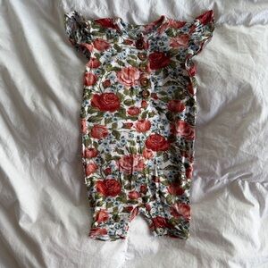 Posh Peanut Floral Shortie Romper